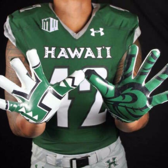 Hawaii football gloves Clearance